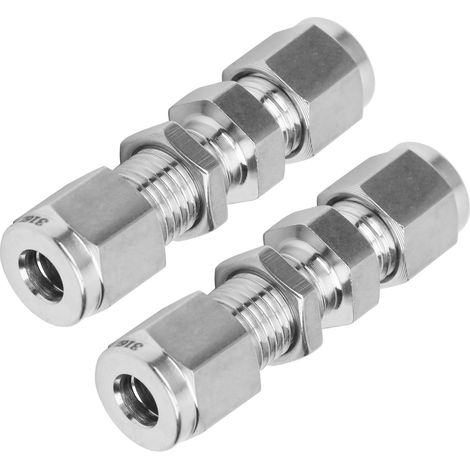 Raccord de cloison en acier inoxydable 316 avec double bride et plaque de friction, Ф1/4 (1/5)