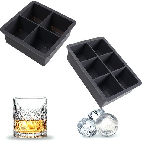 Moule À Glace Sphérique - Pour Whisky Et Cocktails - 60 mm - En Silicone Alimentaire - Lot De 2 (1/5)