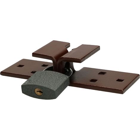 KOTARBAU Loquet de sécurité 60 x 90 mm avec cadenas solide