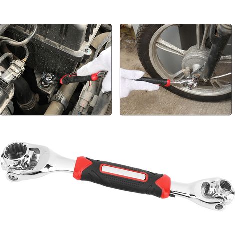 Clé à douille de 1 pouce, non magnétique, à double extrémité, rotative, en acier à haute teneur en carbone pour douilles de 8 pouces (19 pouces). (1/5)