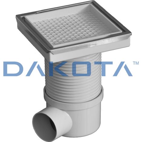 Chiusino sifonato per mattonelle mm.115x115-int.-130x130 est.