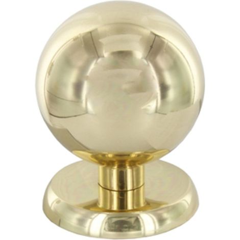 POMOLO OTTONE SFERICO D 70 MM LUCIDO