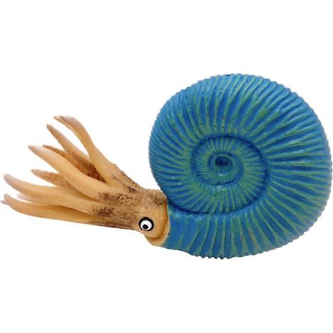 Modèle réduit de nautile marin pour décoration, jouet en plastique bleu (1/5)