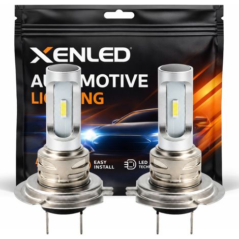 2 Ampoules LED H7 - 1600Lms - LED 1860 - Couleur Blanche - Antibrouillards ou Additionnels 12V (1/5)