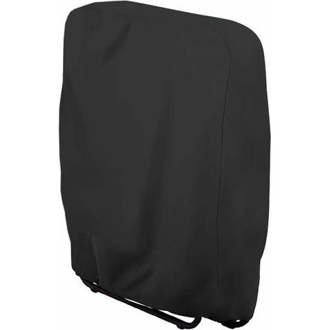 Housse De Protection Pour Chaise Longue Pliante, Housse Transat Jardin Anti-Poussière, Imperméable, Anti-Uv, Housse Relax Jardin 210d Oxford Pour Fauteuil Relax, W71×H110cm (Noire) (1/5)