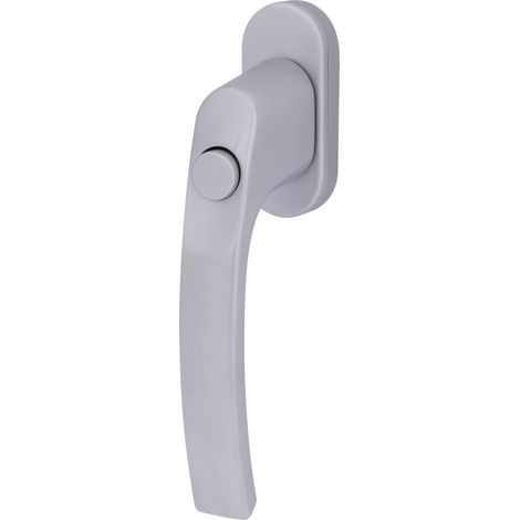 Südmetall Fenstergriff Aluminium 35 mm mit Druckknopf silber