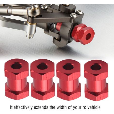 Adaptateur de moyeu de roue métallique 17mm pour crawler radiocommandé Traxxas HSP Redcat (1/5)