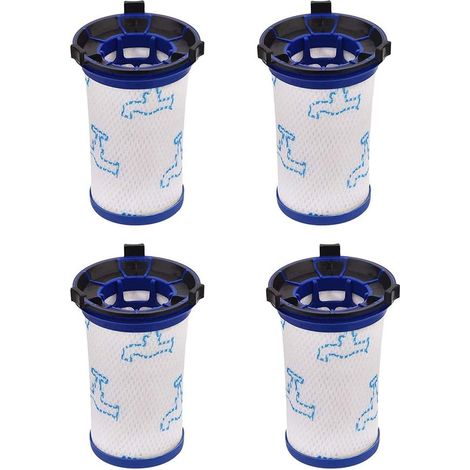 Filtres en mousse de rechange en paquet de quatre pour les aspirateurs Rowenta Air Force 360 RH9051WO, RH9057WO, RH9079WO, RH9086WO et RH9089WO, remplaçant ZR009001. (1/4)