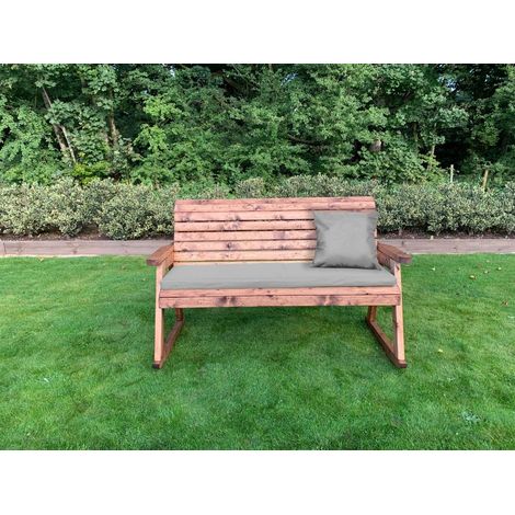 Three Seater Rocker Bench with Grey Cushion - Fully Assembled W170 x D74 x H102 cm (1/3)