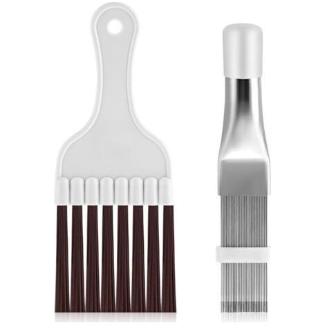 Set of two stainless steel cleaning combs, suitable for tumble dryers, but also for air conditioners and radiators. (1/5)