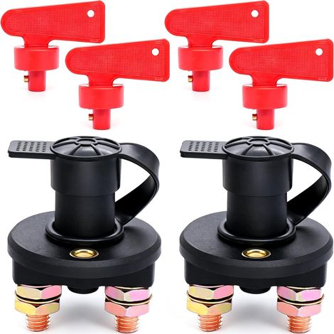 2 Pieces 12V Isolator Battery Switch Circuit Cut Off Boat Automobile Power Switch for Auto Car Boat Truck Vehicles DP-2 (1/5)