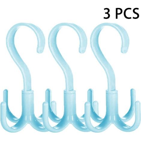 Drehbarer Handtaschenorganizer für Schals, Krawatten und Gürtel Set mit 3 Plastiktaschenhaltern (1/5)