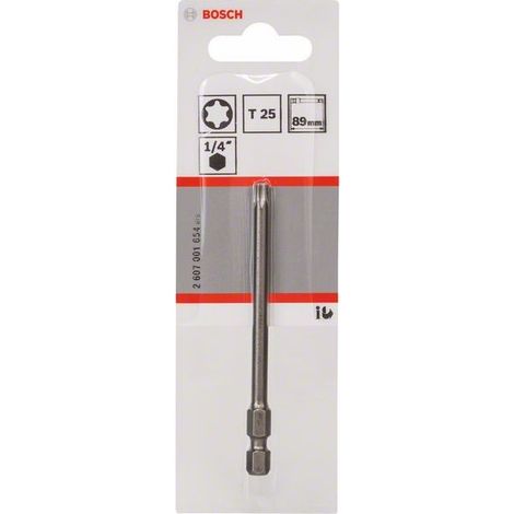 2607001654 - Inserto da avvitamento extra duro T25, 89 mm