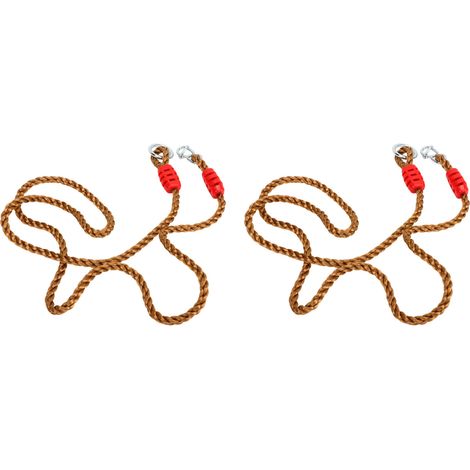 2 cordes de balançoire en nylon robuste, résistantes à la déchirure, faciles à installer, sangle d'arbre suspendue résistante (1/5)