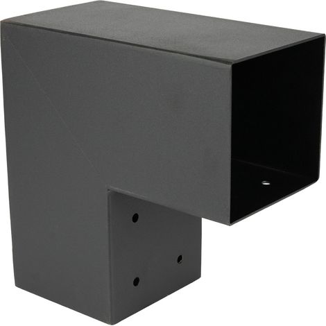Connexion d'angle Pergola Noir pour poutres 12 x 12 cm modèle cube - Par Pièce (1/5)