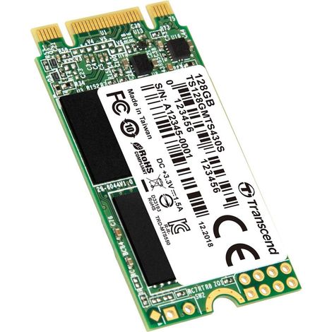 Ssd Transcend M.2 128Gb Sata3 2242 Mts430S