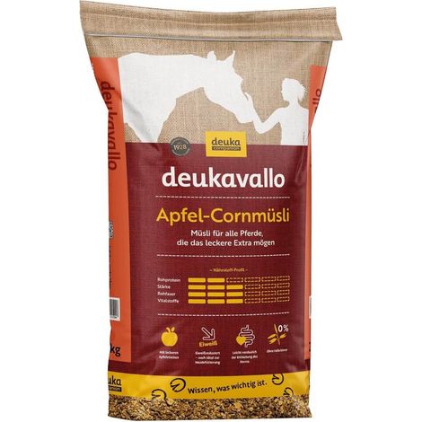 Deukavallo Apfel-Cornmüsli 20 kg Pferdefutter Sport u. Freizeitpferde