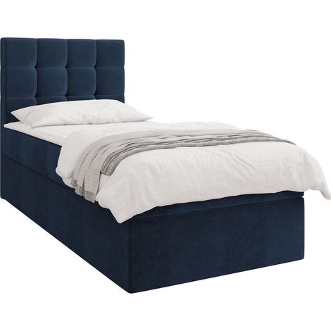 Lit boxspring Comfivo Osculum II, Polo 891, Continental, Unique, 90x200, Tissu, Disponible, 92x206x112cm (1/5)