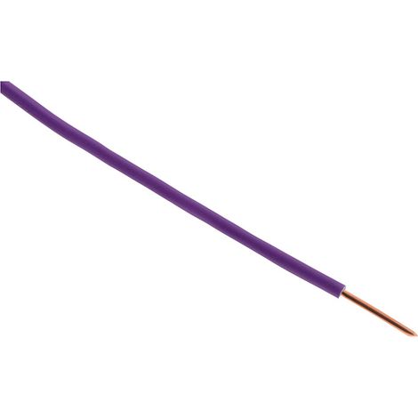 Câble d'alimentation électrique H07V-U 1,5mm² Violet - 100m - Zenitech