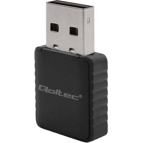 Adattatore WiFi wireless Qoltec ultraveloce dual mini 2 x 2dBi  Standard AC  USB 3.0  1300Mbps (1/5)