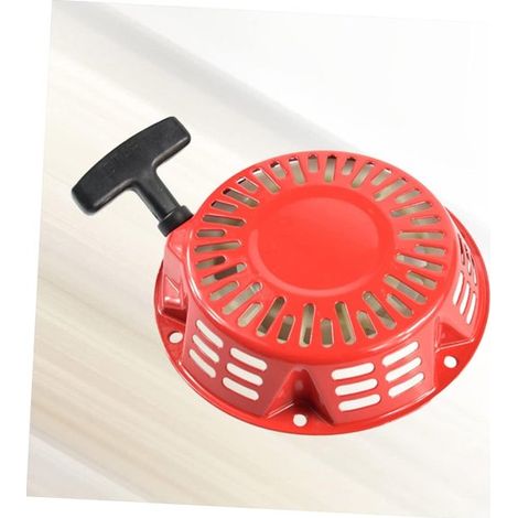 Arrancador de retroceso - Montaje con cordón - Arranque del motor - Material duradero - 160 mm - Rojo (1/4)