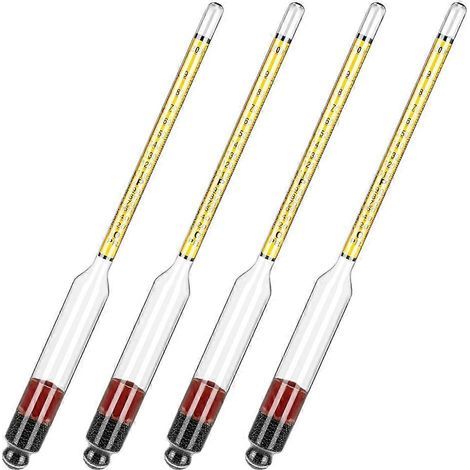 Compatible avec 4 hydromètres à alcool, cet instrument de mesure d'alcool est utilisé pour la distillation de l'alcool, avec une plage de 0 à 200 degrés et de 0 à 100 litres. (1/5)