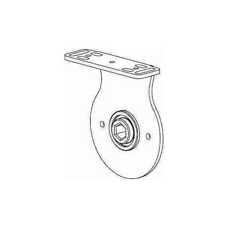 Nice 575.18060 - Supporto intermedio bianco per rulli Acmeda S6080