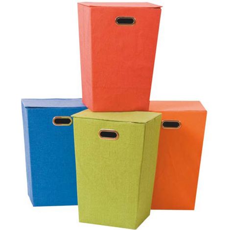 portabiancheria richiudibile salvaspazio in tessuto cm 38x29x55h vari colori (1/2)