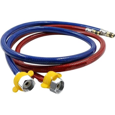100cm Flexible Stainless Steel Hose for Faucet, Washbasin, Faucet, Bathroom, Kitchen Diameter 0.8cm/2cm (1/5)
