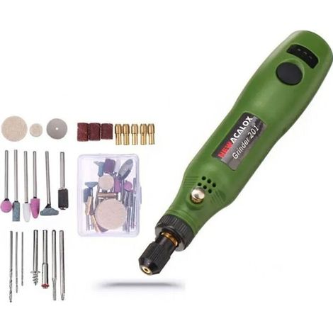 Mini Perceuse Electrique Sans Fil Broyeur Ensemble Meulage Polissage Perçage Rotatif 10W