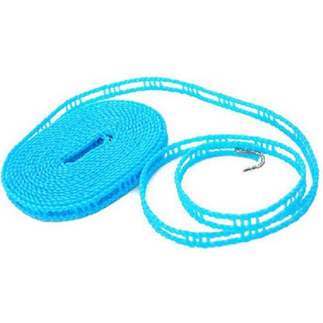 Corde À Linge Portable Sans Nœud 5 Mètres Nylon Anti-Glisse Résistante Au Vent Pour Camping Voyage (1/5)