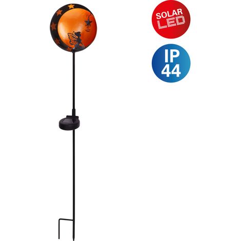 Näve Solar-Gartenleuchte LED mit Dämmerungssensor Elfe 84 cm schwarz (1/2)