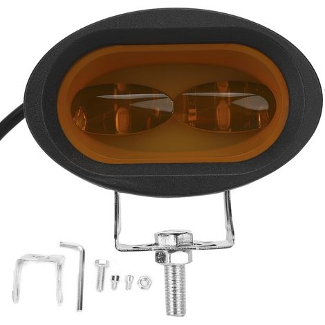 Projecteur LED IP67 12-30V 20W Jaune Blanc Bicolore pour Pare-chocs Avant Voiture Moto Tout-Terrain 4 Pièces (1/5)