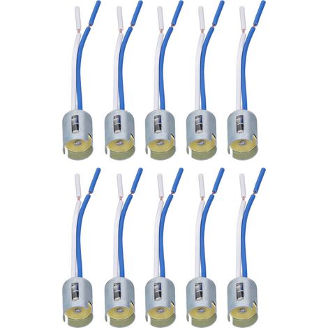 10 pièces 1156 douilles d'ampoule support de clignotant LED avec harnais 3,5 pouces DC 12V Flexible