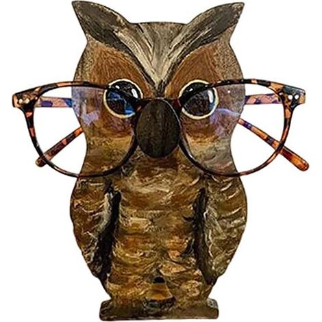 Porte-lunettes en bois sculpté à la main, présentoir à lunettes de soleil, support pour table de chevet, bureau à domicile (1/5)