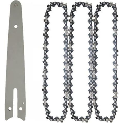 1/4 Guida alla catena per motosega da 6 pollici Motosega portatile Mini motosega Lama per taglio legna Potatura Accessori per catena (1/5)