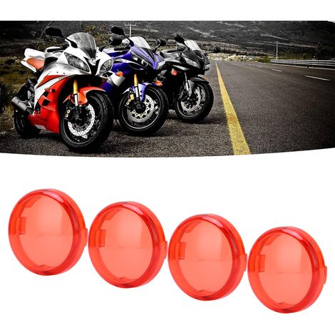 Motorrad-Blinkerabdeckungen, 6 cm (4er-Set), rot (1/5)