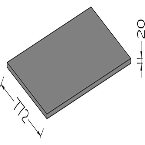 Option - supplémt pour plan de travail p 772mm - Diamond