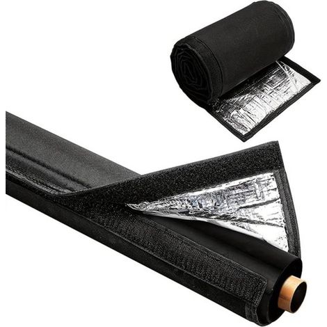 Funda aislante para tuberías exteriores,183 x 26 cm,negra (1/5)