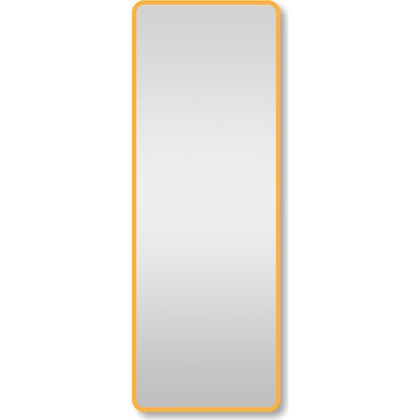 Saniclass Retro Line 2.0 Rectangle Miroir rectangulaire 140x50cm arrondi cadre Or mat (1/5)