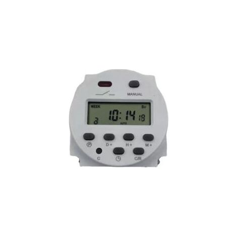 – Minuterie hebdomadaire numérique LCD 12V – Interrupteur d'alimentation étanche – Programmation jusqu'à 60 jours – Installation rapide-Crezuo (1/5)