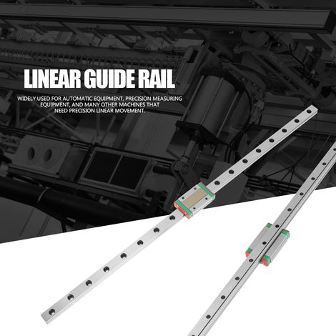 bloc de guidage linéaire miniature MGN12H, longueur 450 mm, largeur 12 mm