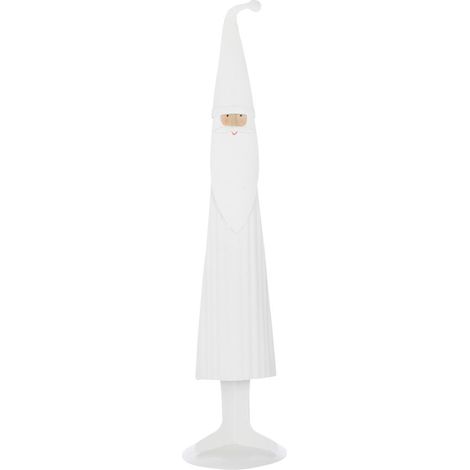 Père-Noël en Métal "Moderne" 45cm Blanc