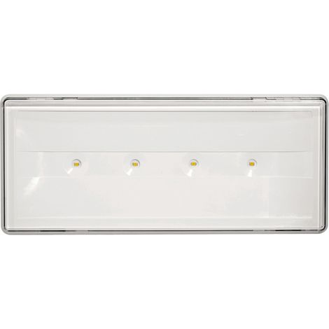 Lampe de Secours Murale LED Beghelli 19500 IP 40 Style+ 11W SE/SA 1/2H