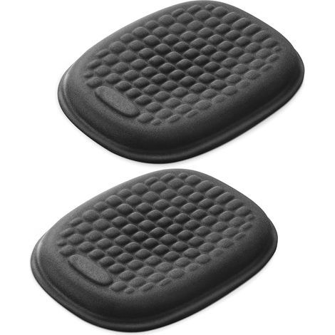 Handgelenkauflage – Ergonomische Ellbogenpolster mit Gel-Armlehne für Schreibtisch, Armlehnenstütze aus Memory-Schaum für Büro, Gaming, Computer, Laptop, Mac – Schwarz, 1 Paar (1/5)