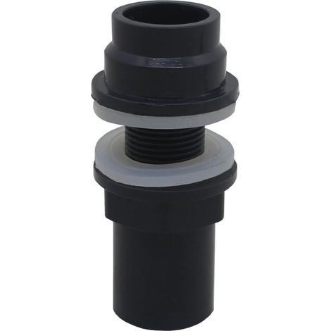 Traversée de paroi en pvc pour tuyau traversée de cloison pour réservoir traversée de cuve paroie (1/5)