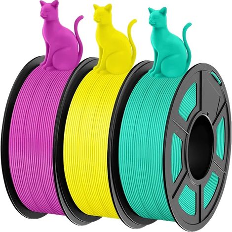 Filament 3D, Fini Mat Haute Vitesse, Durable et Résistant, PLACS Mélange-4 (1/2)