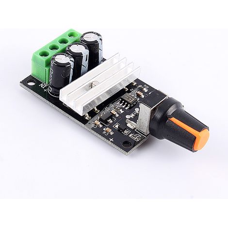 Contrôleur de vitesse variable pour moteur DC6-28V 3A, régulateur PWM réglable avec interrupteur et bouton (1/5)