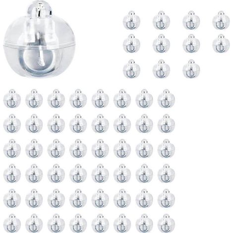 Lot de 60 guirlandes lumineuses LED pour ballons, mini-lumières LED blanc chaud, guirlandes lumineuses LED pour lanternes en papier, guirlandes lumineuses pour ballons, fête d'anniversaire (1/4)