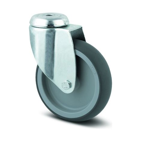 Roulette pivotante multiusage - fixation à trou central - ø100mm - Agila